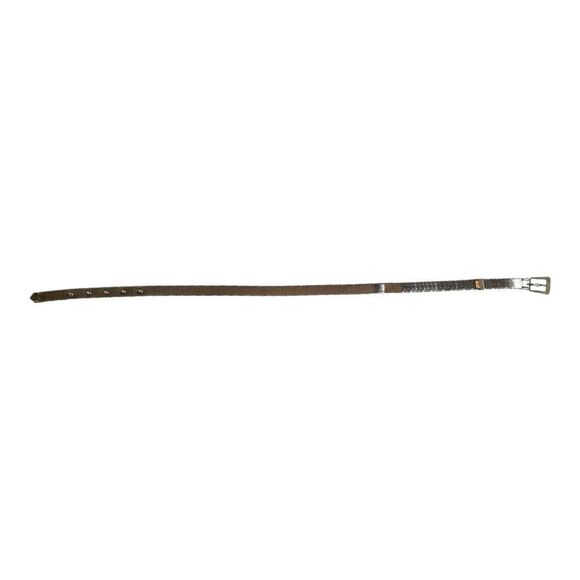 Whiting & Davis Metallic Gold Belt